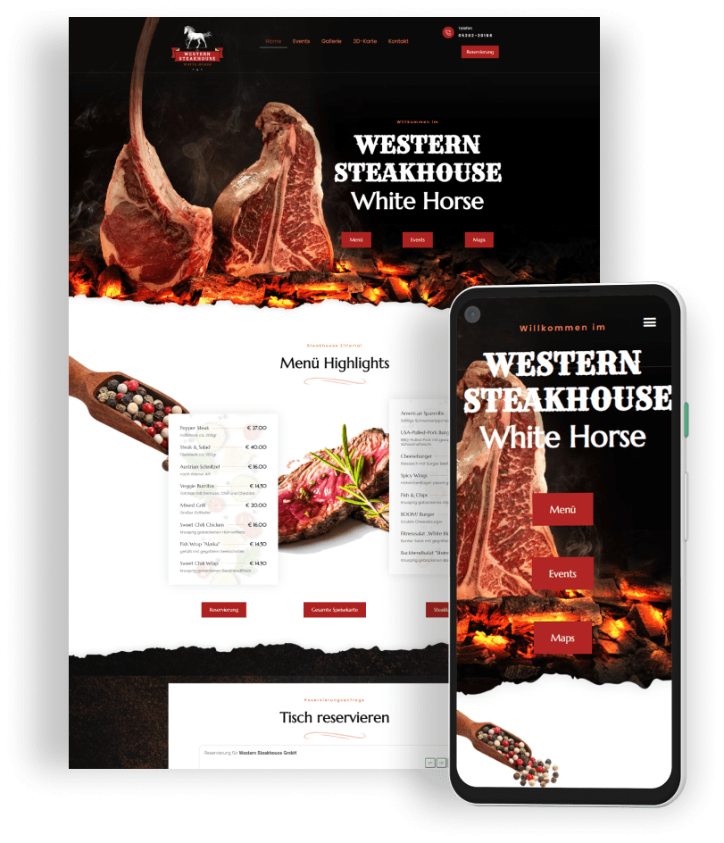 Western Steakhouse Web and Films