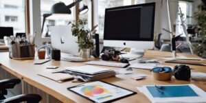 web designer working in an office in Tirol
